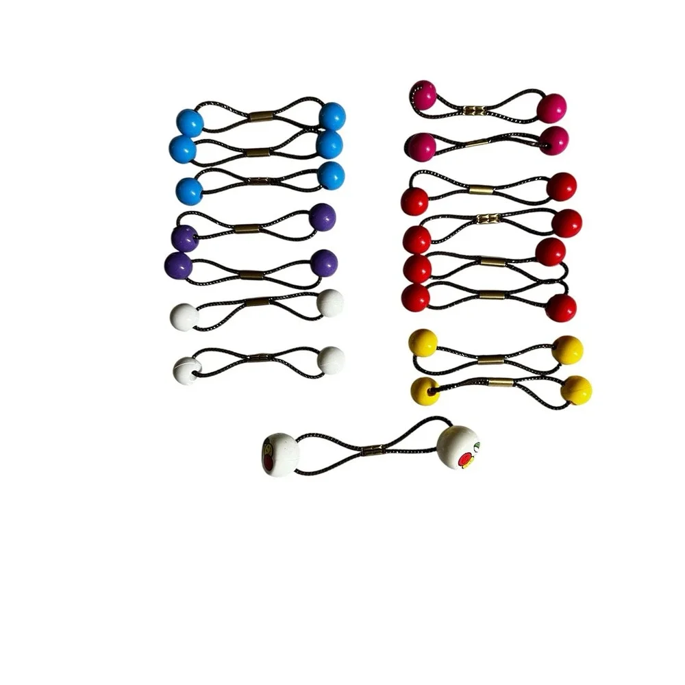 Lot of 16 Vintage 90s Hair‎ Ties Ponytail Holders Kidcore Y2K Cherry Smiley